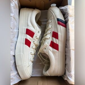 PRO-KEDS Royal Plus Lo Canvas WHITE / RED 10.5 M Men’s PK60300  NIB